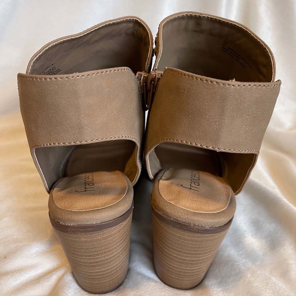 Francesca’s Collection Open Toe Open Back Bootie - image 3